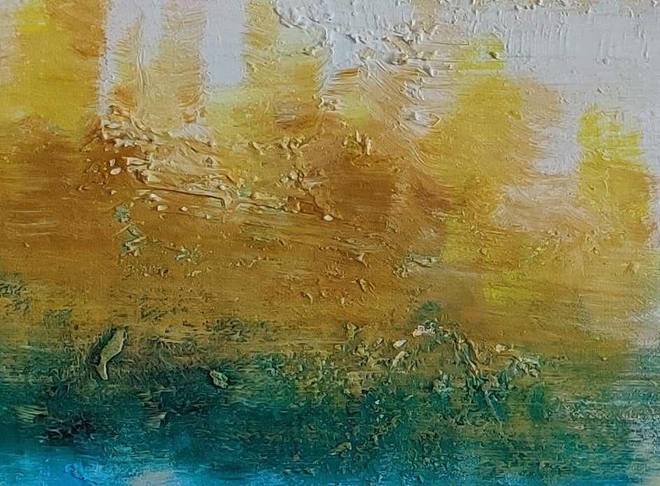 Pop Landscape Blue Abstract Canvas Artwork LF0RB wall art